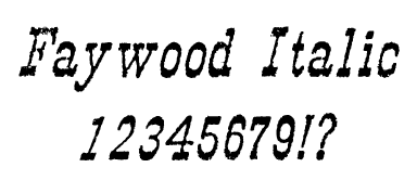 A Wild West style font called Faywood Italic from the Walden Font Co. It is part of the Wild West Press set of fonts.
